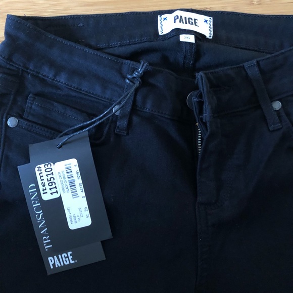 Paige Black Verdugo Crop. Size 26. Soft Denim. NWT - Picture 3 of 5